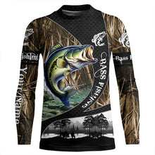 Load image into Gallery viewer, Bass fishing camo fishing Custom name UV protection performance fishing jerseys TTV46