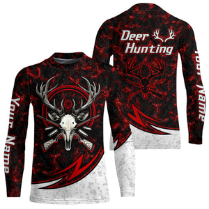 Personalized Deer Hunting Shirts Custom Camouflage Style Trendy Hunters Clothing For Men And Women | Red YYD0055