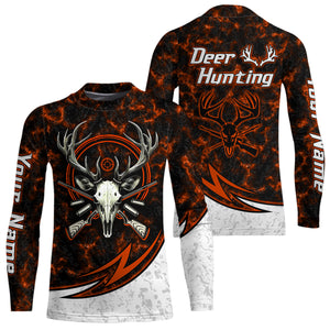 Personalized Deer Hunting Shirts Custom Camouflage Style Trendy Hunters Clothing For Men And Women | Orange YYD0057