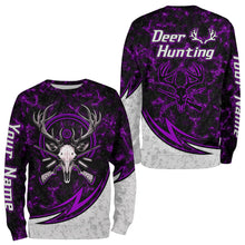 Load image into Gallery viewer, Personalized Deer Hunting Shirts Custom Camouflage Style Trendy Hunters Clothing For Men And Women | Purple YYD0058