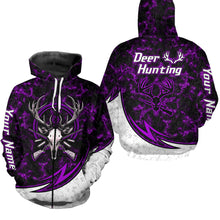 Load image into Gallery viewer, Personalized Deer Hunting Shirts Custom Camouflage Style Trendy Hunters Clothing For Men And Women | Purple YYD0058