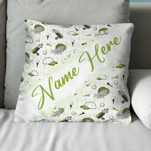 Customized Golf Pattern, Personalized Golf Decorative Pillows YYD0001