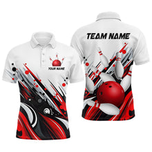 Load image into Gallery viewer, Bowling Shirt For Mens Custom Name Bowling Flame Lightning Team Jersey Shirt YYD0066