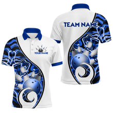 Load image into Gallery viewer, Custom Bowling Team Polo Shirts for Men - Personalized Abstract Bowling Jersey YYD0079