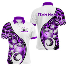 Load image into Gallery viewer, Custom Bowling Team Polo Shirts for Men - Personalized Abstract Bowling Jersey YYD0079