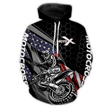 Load image into Gallery viewer, Custom Motocross Racing Hoodie Dirt Bike Hoodie For Men Women US Hoodie For Biker MH24