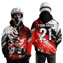 Load image into Gallery viewer, Red Atv Motocross Hoodie Custom Off-Road Quad Bike Hoodies For Men Women Kid Youth NHN006