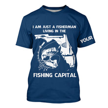 Load image into Gallery viewer, Fisherman living in the Fishing Capital UV protection performance fishing shirts A30