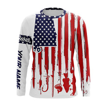 Load image into Gallery viewer, Alabama America flag UV protection performance fishing shirts A31