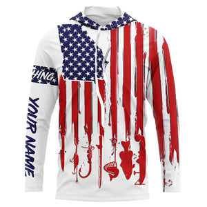 Georgia America flag UV protection performance fishing shirts A35