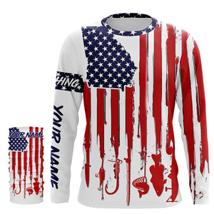 Georgia America flag UV protection performance fishing shirts A35