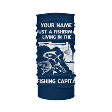 Load image into Gallery viewer, Fisherman living in the Fishing Capital UV protection custom name fishing shirts A32