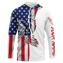 Load image into Gallery viewer, Hummingbirds tattoo America Flag UV protection shirt for birdwatcher A19