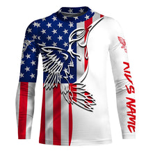 Load image into Gallery viewer, Hummingbirds tattoo America Flag UV protection shirt for birdwatcher A19