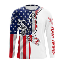 Load image into Gallery viewer, Hummingbirds tattoo America Flag UV protection shirt for birdwatcher A19