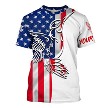 Load image into Gallery viewer, Hummingbirds tattoo America Flag UV protection shirt for birdwatcher A19