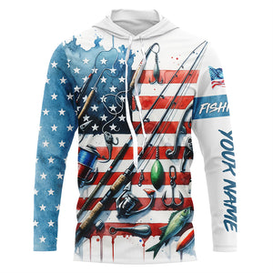 American Flag UV Protection Fishing Shirt Fishing Jersey For Fisherman A52