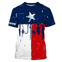 Load image into Gallery viewer, Texas flag UV protection fishing shirt fishing jersey for fisherman A66
