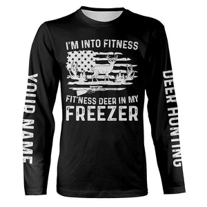 I'm into fitness deer in my freezer shirt for deer hunter in deer hunting season A50