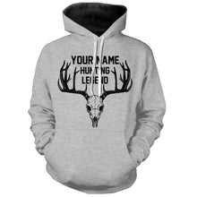 Load image into Gallery viewer, Deer Hunting Legend Personalized Custom Name Deer Skull Hunting Shirt For Hunters A46