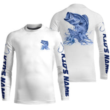 Load image into Gallery viewer, Personalized Largemouth Bass Long Sleeve Performance Fishing Shirts, Bass Fishing Jersey IPHW6407