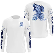 Load image into Gallery viewer, Personalized Crappie Long Sleeve Performance Fishing Shirts, Crappie Fishing Jersey IPHW6413