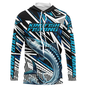 King Mackerel Fishing Custom Long Sleeve Performance Shirts, Kingfish Saltwater Fishing Shirt IPHW6090