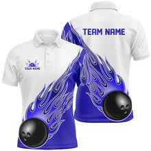 Load image into Gallery viewer, Personalized Flame Bowling Shirts For Men And Women, Bowling Ball Custom Bowling Team Shirt IPHW5001