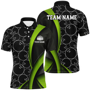 Custom Green Bowling Team Shirts For Men And Women, Bowling Ball Tournament Jerseys IPHW6498