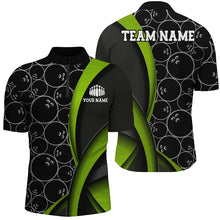 Load image into Gallery viewer, Custom Green Bowling Team Shirts For Men And Women, Bowling Ball Tournament Jerseys IPHW6498