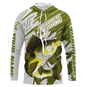 Angry Walleye Custom Long Sleeve Tournament Fishing Shirts, Walleye Fishing Jerseys IPHW6201