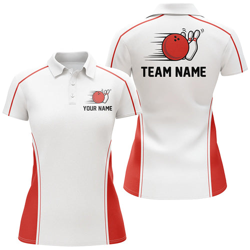 Custom Bowling League Shirts For Women, Personalized Bowling Team Jerseys IPHW5164