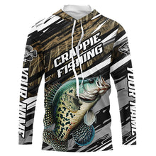 Load image into Gallery viewer, Crappie Fishing Camo Long Sleeve Fishing Shirts, Custom Crappie Tournament Fishing Jerseys IPHW5953