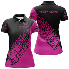 Load image into Gallery viewer, Custom Bowling Shirts For Women, Bowling Team Shirts Bowling Strike | Pink IPHW5172