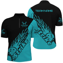 Load image into Gallery viewer, Custom Bowling Shirts For Men, Bowling Team Shirts Bowling Strike | Ball Blue IPHW5173