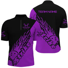 Load image into Gallery viewer, Custom Bowling Shirts For Men, Bowling Team Shirts Bowling Strike | Purple IPHW5174