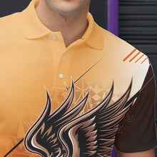 Load image into Gallery viewer, Personalized Tribal Eagle Bowling Men Polo Shirts, Eagle Bowling Team Bowling League Shirt IPHW8806