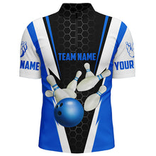 Load image into Gallery viewer, Bowling Shirts For Men Custom Name And Team Name Strike Bowling Ball And Pins, Team Bowling Shirts IPHW4594