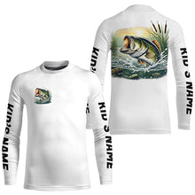 Load image into Gallery viewer, Personalized Largemouth Bass Fishing Long Sleeve Tournament Fishing Shirts, Bass Fishing Jerseys IPHW7076