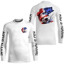 Load image into Gallery viewer, Custom Patriotic American Flag Bass Fishing Shirts, Bass Fishing Tournament Jerseys IPHW6901