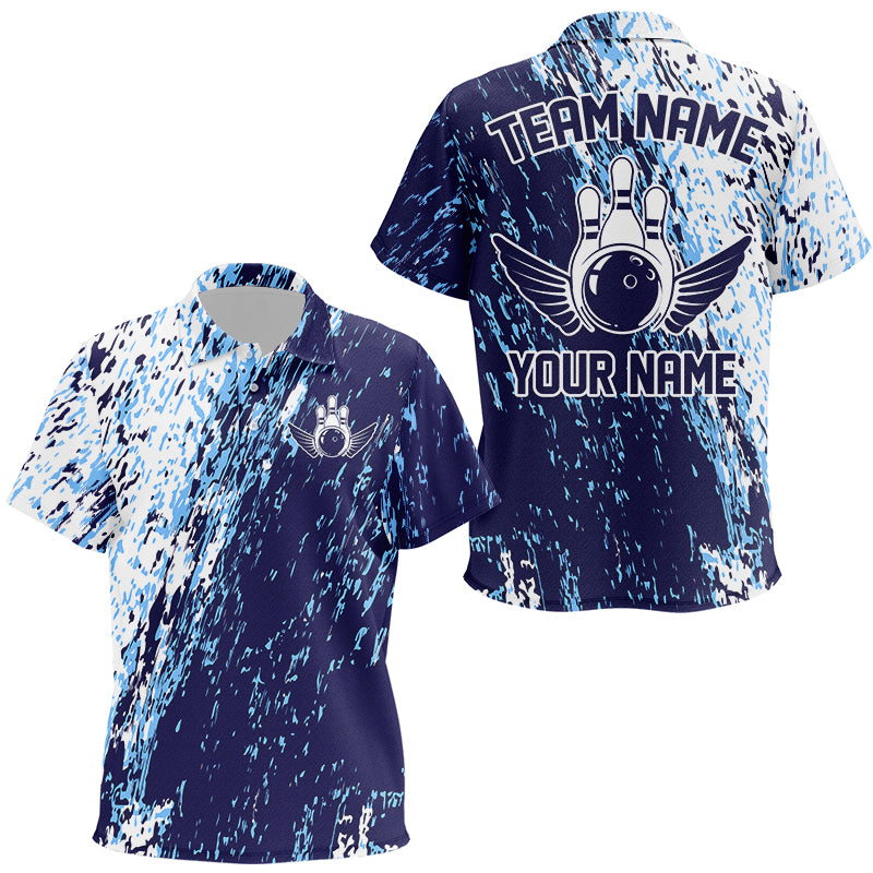 Personalized Bowling Polo Shirts For Kid, Team Bowling Jerseys Bowling Pin IPHW4499