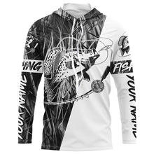 Load image into Gallery viewer, Custom Crappie Fishing Tattoo Long Sleeve Shirts, Gray Grass Camo Crappie Fishing Jerseys IPHW6346