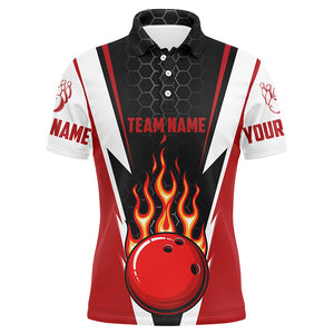 Bowling Shirts For Men Custom Name And Team Name Strike Bowling Ball And Pins, Team Bowling Shirts IPHW4967