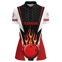 Load image into Gallery viewer, Bowling Shirts For Women Custom Team Name Strike Bowling Ball And Pins, Team Bowling Shirts IPHW4967
