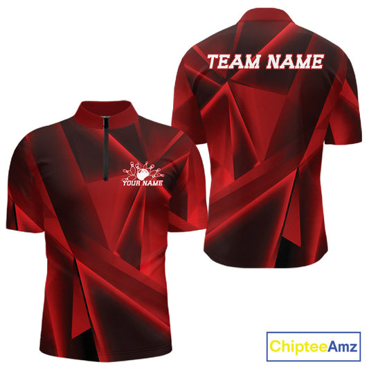Red sports jersey with 'TEAM NAME' and 'YOUR NAME' text on a white background, featuring the ChipteeAmz brand.