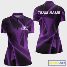 Load image into Gallery viewer, Purple sports jersey with customizable text on a white background