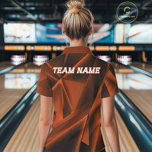 Load image into Gallery viewer, Person wearing a bowling shirt with 'TEAM NAME' on the back in a bowling alley.