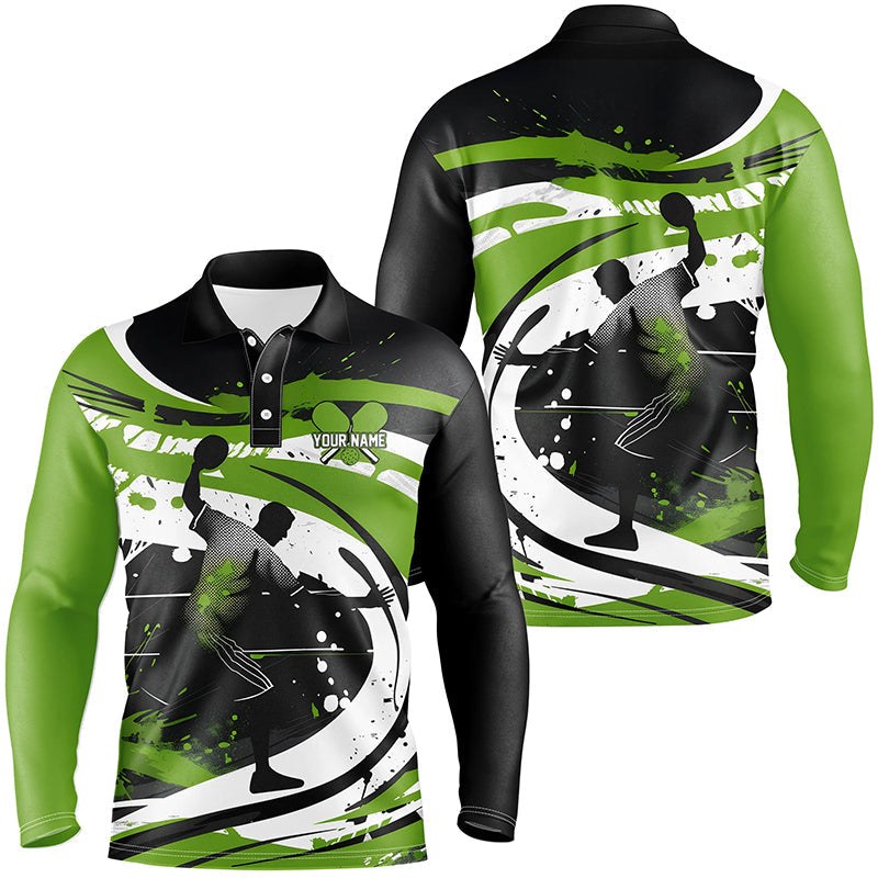 Custom Pickleball Shirts For Men, Men'S Pickleball Outfits Personalized Pickleball Gifts | Green IPHW6925