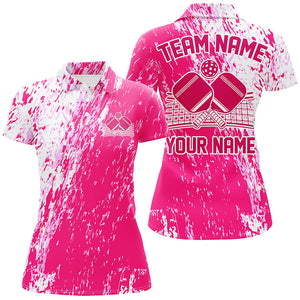 Custom Pink Pickleball Team Shirts Uniform, Women'S Pickleball Outfit Pickleball Apparel IPHW7448