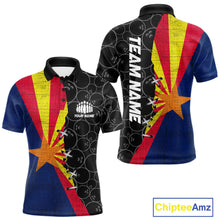 Load image into Gallery viewer, Arizona Flag Custom Bowling Team Shirts For Men, Patriotic Bowling League Shirt IPHW10718